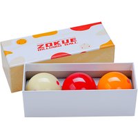 ZOKUE Carom Ball Set Carom Billiard Balls with 61.5 mm Complete 3 Ball Set for Beginner 3 Cushion Carom Cue