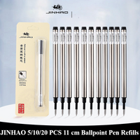 JINHAO 5/10/20 PCS 11cm Metal Refills 0.5/0.7mm Roller Ballpoint Pen Business Ball Pen Refills Office School Supply Stationery