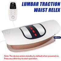 Waist Traction Massager Adjustable Vibration Lumbar Traction Massager Electric Waist Spine Support Waist Back Massage Machine