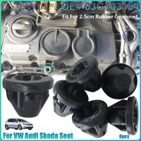 For VW Audi Skoda Seat 03G103184 6pcs Engine Cover Trim Rubber Mount Grommet Bush Bump Stopper Auto Engine Cap Grommets