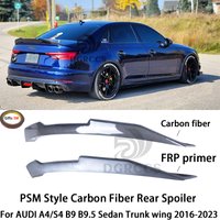 For AUDI A4/S4 B9 B9.5 Sedan PSM Style Carbon fiber Rear Spoiler Trunk wing 2016-2025 Carbon Fiber