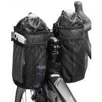 AliExpress NONE Bicycle Bag Bike Bottle Holder Handlebar Stem Thermal Bag with Mesh Pocket Coffee Cup Holders Cycling Water Bottle Carrier Bag