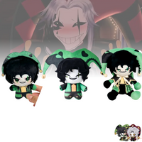 25CM Freak Circus Plush Toy Harlequin Stuffed Doll Green Black Jester Soft Anime Character Kids Birthday Gift Decoration