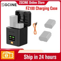 ZGCINE PS FZ-100 FZ100 Battery Charging Case USB PD Fast Dual Charger Charging Box for SONY ZV-E10 ZV-E1 FX3 NP-FZ100 Battery