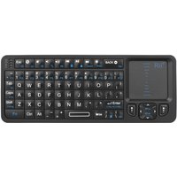 Rii K06 Mini Bluetooth Keyboard,Backlit 2.4GHz Wireless Keyboard with IR Learning Touchpad Android TV Box, Mac, Laptop, Windows