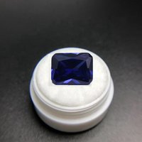 Magnifique Tanzanite Bleue Rectangulaire Taillée 10x14MM 10.50ct Sri Lanka VVS Pierre Précieuse Non Montée