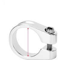 AliExpress 28.6/31.8/34.9mm Bike Seatpost Clamp Aluminum Alloy Front Derailleur Bike Seat Post Clamp Ultralight Super Light Titanium