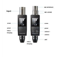 M-ONE UHF Microphones DSP Wired To Wireless System XLR Transmitter Receiver Signal Adapter For Dynamic 48v Condenser Microphone