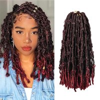 1/6 Pack Pre looped Crochet Butterfly Locs Crochet Braids Distressed Butterfly Locs Crochet Hair for Black Women Synthetic Hair
