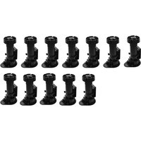 BAAJ-12 Pack Black Cabinet Leveler Legs Furniture Legs Adjusts From 3-7/8 Inch To 5-1/8 Inch , For Furniture, Cabinets