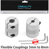 Creality Offical Flexible Couplings 5mm to 8mm 3D Shaft Coupler Aluminum Casing Rigid Coupling for Ender 3 V2/PRO/CR10 Series