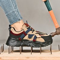 Fashion women Safety Shoes For woman work Boots luxury Steel Toe Shoes Puncture-proof Non-Slip casual style Female Sneakers
