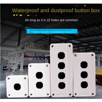 XAL-B01/2/3/4 hole button switch white control box emergency stop button switch box dustproof and waterproof 22mm plastic box