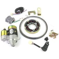 ELECTRIC START CONVERSION KIT FOR 170F 173F 178F 186F 188F 192F GENERATOR DIESEL 5KW STARTER MOTOR FLYWHEEL RING GEAR