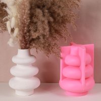 Nordic Flower Pot Silicone Mold DIY Handmade Planter Plaster Cement Concrete Clay Art Pen Holder Molds Home Decor Craft Gifts