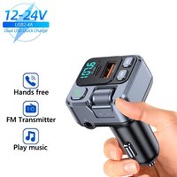 FM Radio Transmitter, Hands Free Call and Audio Receiver, USB Car Charger, Bluetooth MP3 Music Playback Adapter for Car Charger