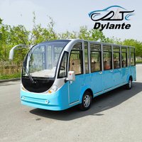For Sale 17 Seater Chinese City Vehicle Electric Bus With 5000W/7000W Powerful Motor High Strength Steel Scenic Sightseeing Car