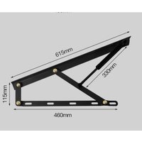 Bed Frame Support Rod Adjustable Gas Spring Hinges for Folding Furniture Bed and Sofa A01