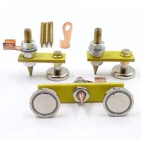 1pcs Welding Magnet Head Magnetic Welding Ground Clamp Holder Fixture Strong Welder Sheet Metal Repair Machine Ground Wire Clamp