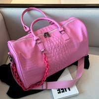 Crocodile Grain Large Capacity Travel Bags Waterproof Tote Handbag Travel Duffle Bags Pu Leather Women Yoga Fitness Sport Bags