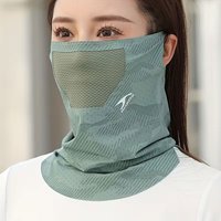 AliExpress NONE 1 Piece of Summer Outdoor Ice Silk Neck Gaiter - Seamless Summer Face Mask, Breathable Ear-Hanging Face Scarf and Neck Cover for Cycling Unisex Face Mask