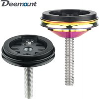 Deemount Computer Stand Headset Top Cap Install Fits Garmin XOSS iGPSPORT Magene Bryton Bicycle Stopwatch GPS Speedometer Holder
