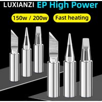 LUXIANZI Lead-Free Electric Soldering iron Tip Universal Hight Power 100/200W B K Flat Head Internal Heating Solder iron Welding