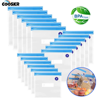 Vacuum Sealer Bags Vacuum Packaging Bag Food Reusable Vacuum Food Fresh Storage Bag BPA Free Vacuum Zipper Bags 10Pcs 30Pcs