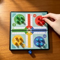 Magnetic Flying Chess Foldable and Convenient Game Board Family Gathering Multiplayer Interactive Tabletop Game Birthday Party Christmas