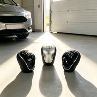 6 Speed Leather Shift Knob for Ford Focus/Mondeo/Kuga/S-Max/C-Max/Galaxy - Manual Gear Stick Upgrade, Anti-Slip Grip