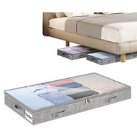 large clothes storage bag with Clear Lid under bed Foldable quilt clothes Blankets storage bag Bedroom dormitory organizer bag