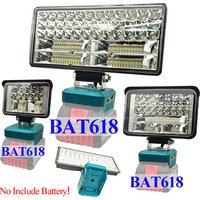 For Bosch 18V Li-ion Battery Case LED Work Lamp Lights Flashlights Electric Torch Spotlight BAT614 BAT618 USB Type C Power Bank
