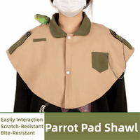 Creative Parrot Pad Shawl Durable Thickened Parrot Shoulder Protector Anti-Bird Poops Washable Bird Diaper Shawl Bird Grooming