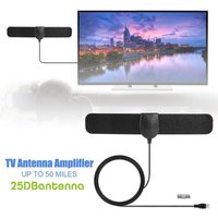 Indoor HDTV Antenna 1080P Digital Signal Enhancer Free HD Channels Home Satellite TV Receiver DVBT ATSC Amplifier