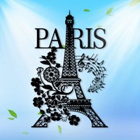Eiffel Tower Metal Wall Art Paris Iron Decor Living Room Wall