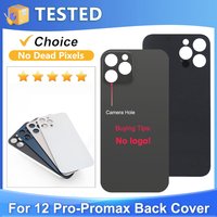 For iPhone 12 Pro Max Glass Battery Cover Rear Door Housing Panel Case Camera Lens Parts For iPhone 12 Pro Battery Cover