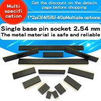 10pcs Pitch 2.54mm 1x14/15/16/17/18/19/20/9/10/12Pin Female Single Row Pin Header Strip PCB Connector Single Row Mother