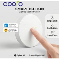 Ewelink ZigBee 3.0 Smart Push Button Wireless Switch Include Battery App Remote Control Automation Scenario Switch work with Z2M
