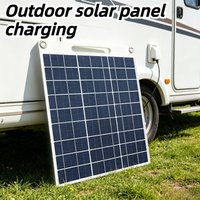 15W Waterproof Solar Panel Charger Dual USB 5V Fast Charging Portable Solar Power for Outdoor Camping Hiking Travel Emergency
