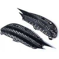 1 Pair Front Fog Light Air Vent Grille Cover Trim Mesh Fit for Mercedes Benz A205 C205 W205 2015-2018 2058852523 2058852623
