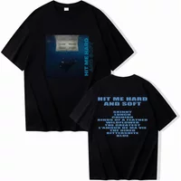 Hit Me Hard and Soft Billie Men's and Women's High Quality T-shirt O-Neck Short Sleeve Shirts Fans Gift