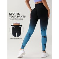 CZGUKE New Tie Dye Yoga Pants Sport Leggings Women Seamless High Waist Push Up Woman Tights Fitness Workout Leggins Gym Clothing
