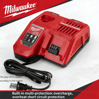 12V 18V M12-18FC Replacement Charger For Milwaukee M12 M18 21700 8.0Ah 6.0Ah Li-ion Battery 48-11-1880 48-11-1850 Tools