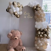 Champange Gold Balloons Birthday Party Theme Balloon Arch Kit White Skin Latex Globos Baby Shower Wedding Anniversary Decoration