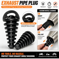 AliExpress NONE Universal Motorcycle Exhaust Pipe Wash Plug Muffler Protector Waterproof Tailpipe Cleaning Plug for Motocross Dirt Bike