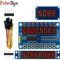 Estardyn TM1637/TM1638/MAX7219 LED Display Module, 4/8 Bit 0.36" Red Anode Tube Serial Driver for Arduino