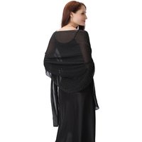 Luxury Rhinstone Chiffon Shawls for Evening Dresses Women Wedding Evening Party Capes Scarves Summer Beach Towel Sunscreen Shawl