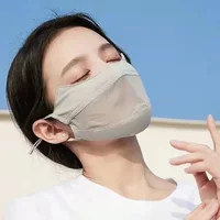 AliExpress NONE Breathable Ice Silk Sunscreen Face Mask Outdoor Sports Anti-uv Face Mask Head Scarf With Adjustable Buckle Driving Riding Mask