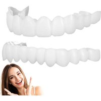 Snap On Teeth Veneers Instant Silicone Smile Veneers Teeth Upper Beauty Cosmetic Teeth Tool For Men And Women Teeth Cover