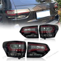 Pair LED Tail Lights For Jeep Grand Cherokee 2014-2021 Rear Lamps Taillights Rear Fog Lights Turn Signal Car Light Assemblies
